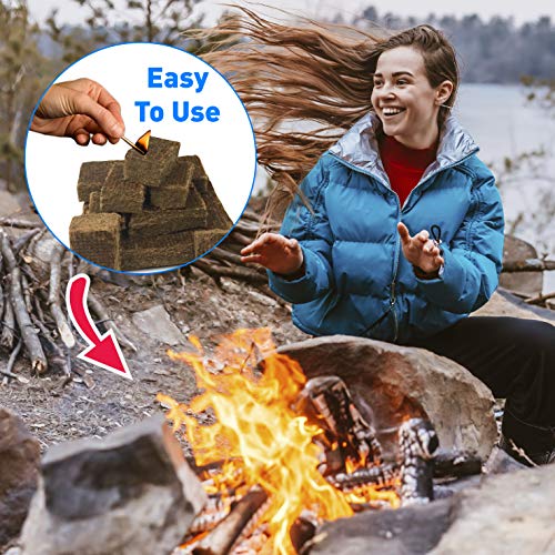 Eco Cubes Fire Starter Squares – Great Fire Starters for Wood Stove, Fireplace, Charcoal Grill – Quantity 168