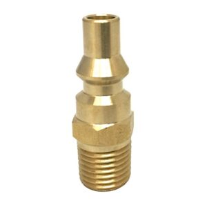 kibow propane quick connect fitting-full flow male plug with 1/4 inch male npt thread
