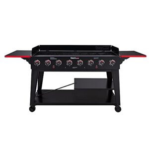 royal gourmet gb8003 flat top grills outdoor cooking propane gas grill and griddle combo, outdoor party or backyard bbq, black