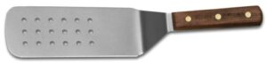 hic kitchen stainless steel dexter-russell perforated burger turner, 8-by-3, natural