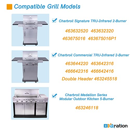 BBQration 17 1/8" Grill Emitter for Charbroil TRU-Infrared 463644220 463632320 463642316 463675016 463644220 G362-2100-W1, 17 inch Replacement Parts Grill Emitter for Charbroil 463245518 463675016P1