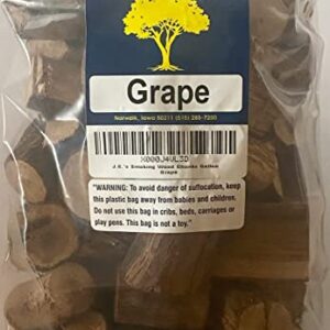 J.C.'s Smoking Wood Chunks - Gallon Sized Bag - Grape