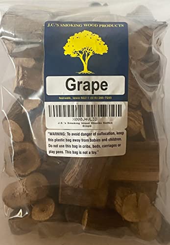 J.C.'s Smoking Wood Chunks - Gallon Sized Bag - Grape