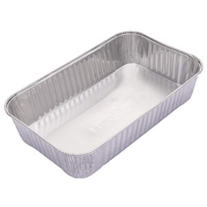 char-broil 2425514w12 big easy grease tray, silver- 5 pack