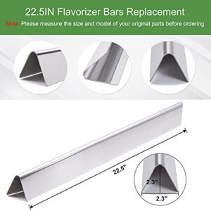 Criditpid 22.5'' 7536 Flavorizer Bars Compatible for Weber Spirit 300 E310 E320 S310 S320, Spirit 700, Weber 900, Genesis Silver B C, Genesis Gold B C, Stainless Steel Flavor Bars for Weber 7537 65903