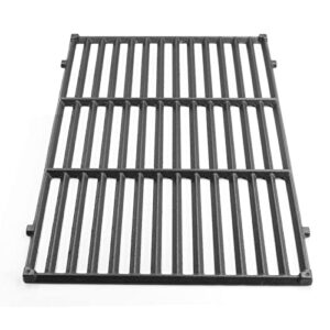 Hongso 18 7/8 inch Cast Iron Grill Grates Replacement for Weber Genesis II 310 and Genesis II LX 340 Series Gas Grills 2017 and Newer, Replacement Parts for Weber 66095 66802