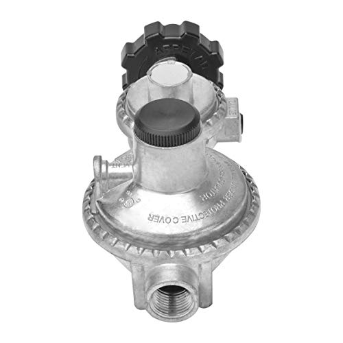 only fire Horizontal Two Stage Propane Regulator with POL Connection and 3/8" Female NPT Fitting