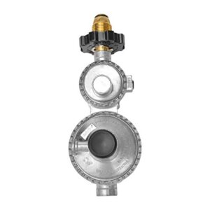 only fire Horizontal Two Stage Propane Regulator with POL Connection and 3/8" Female NPT Fitting