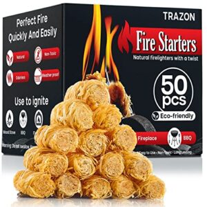 fire starters for indoor fireplace, campfires, wood stove, grill, charcoal chimney, fire pit, bbq accessories – charcoal starter, fatwood fire starter sticks, tumbleweeds fire starter – firestarter