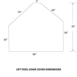 American Supply Lift Pool Chair Protective Cover