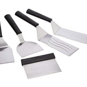 Cuisinart 5-Piece Stainless Steel BBQ Tool Set for Gourmet Outdoor Grilling