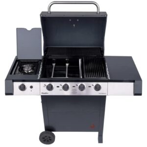 Char-Broil 463331422 Performance Amplifire 4-Burner Cart Style Liquid Propane Gas Grill, Metallic Gray