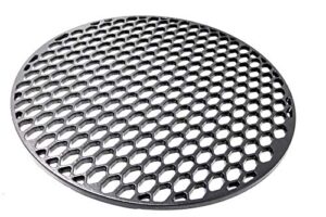 aura outdoor products cast iron grill grate for 22 inch weber kettle grill – works great on the weber kettle, weber performer, barrel grills, recteq bullseye – better sear marks
