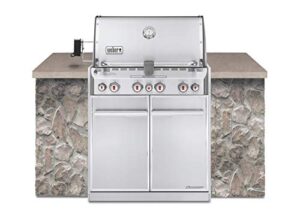 weber summit s-460 built-in natural gas in stainless steel grill