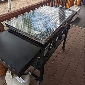 Blackstone Griddle Cover 36 inch, Fits 36” Blackstone Griddle Cover,Griddle Lid, Flat Top Grill Griddle Hard Cover, Griddle Accessories, Aluminum + SS304, Silver, Rust, Dust and Weather-Proof