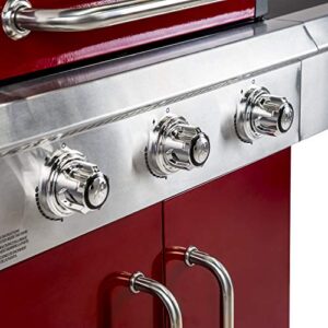 Dyna-Glo DGG424RNP-D 3 Burner Red LP Gas Grill