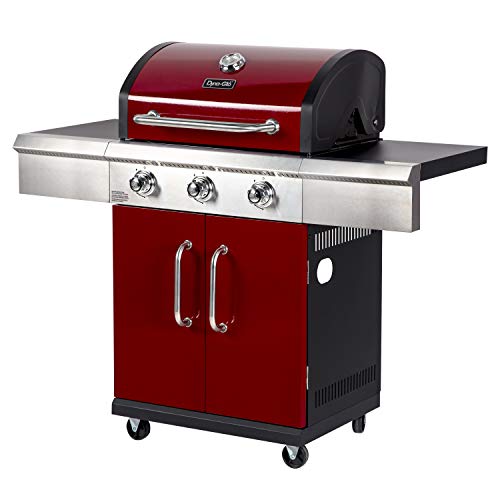 Dyna-Glo DGG424RNP-D 3 Burner Red LP Gas Grill