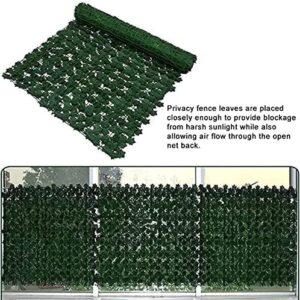 outdoor privacy screens panels Artificial Ivy Privacy Fence Screen, Imitation Plants Fake Grass Wall Decorative Backdrop ，For Balcony Garden Privacy Protection Fence ( Color : Green , Size : 1x2m )