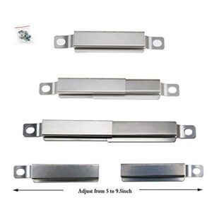 Htanch PN8531(4-Pack) SA4841(4-Pack) 14 5/8" Heat Plates and Burners, Crossover Tube Replacement for Charbroil 461334813 463234413 463436213 463436215 466334613 466342014 466436213 466436513 467300115