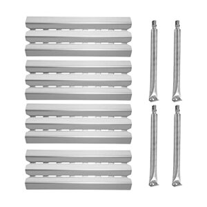 damile grill heat plates shield burner cover flame tamer gas grill burner pipe tube bbq gas grill replacement parts for broil king 9221-64, 9225-64, 9235-24, 9615-54, baron 440, baron 490, baron 590