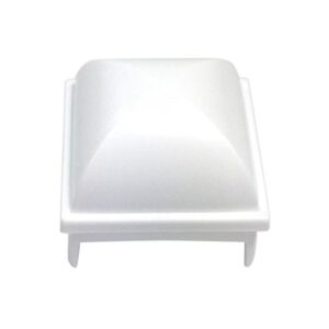 instacap above ground pool fence post caps- (package of 12 pieces) white, 1.5 inch square post (fits many brands of pools)