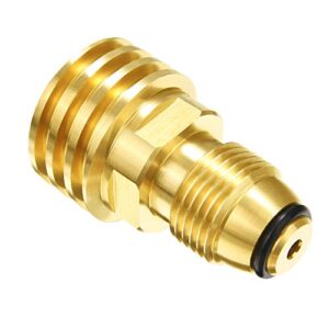 joywayus propane tank adapters converts lp tank pol service valve to qcc1 brass solid universal fit (type 1)