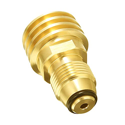 Joywayus Propane Tank Adapters Converts LP Tank POL Service Valve to QCC1 Brass Solid Universal Fit (Type 1)