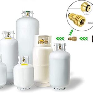 Joywayus Propane Tank Adapters Converts LP Tank POL Service Valve to QCC1 Brass Solid Universal Fit (Type 1)