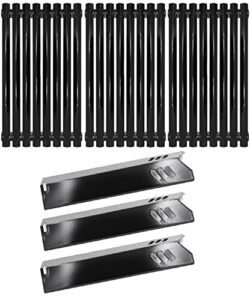 hongso 16 3/8″ grill grates and 14 3/16″ heat plates for uniflame gbc1134w, gbc1134wrs, gbc1030wrs, gbc1030w, gbc1030wrs-c grills
