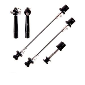 evo quick release skewer set, 3 piece anti-theft locking skewers with key