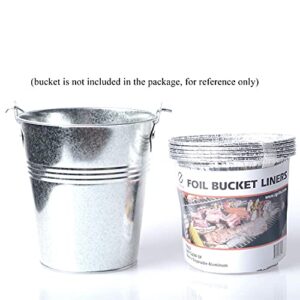 Z GRILLS BBQ Grease Foil Bucket Liners Grill Drip Disposable Aluminum 5/20/25/30 Packs (5 Packs)