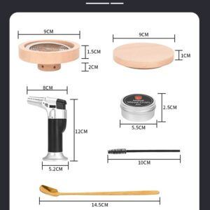 Cocktail Smoker Kit with Torch,whiskey smoker kit with Four Flavors Wood Smoked Chips，Bourbon Smoker Kit For Whiskey,Drink,Bourbon，Old Fashioned Smoker Kit For Men, Dad, Husband (Without Butane)