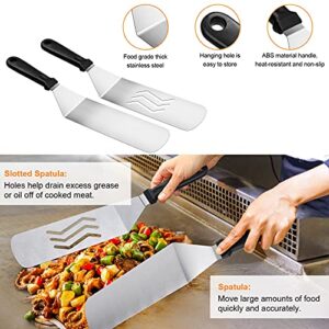 Blackstone Griddle Accessories Kit,16pcs Flat Top Grill Accessories Set for Blackstone and Camp Chef with Spatula,Scraper,Griddle Cleaning Kit &Carry Bag,Great for Outdoor BBQ & Teppanyaki and Camping