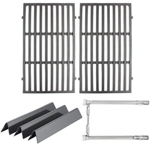 hongso grill parts for weber spirit 200 series, spirit e/s 200 & 210, spirit ii 210 series grills (front control, 2013 and newer), 17.5″ grill grates 15.3″ flavorizer bars and 18″ burner tubes