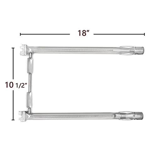 Hongso Grill Parts for Weber Spirit 200 Series, Spirit E/S 200 & 210, Spirit II 210 Series Grills (Front Control, 2013 and Newer), 17.5" Grill Grates 15.3" Flavorizer Bars and 18" Burner Tubes