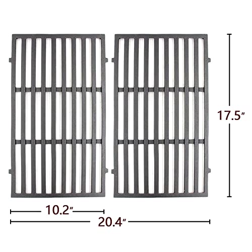 Hongso Grill Parts for Weber Spirit 200 Series, Spirit E/S 200 & 210, Spirit II 210 Series Grills (Front Control, 2013 and Newer), 17.5" Grill Grates 15.3" Flavorizer Bars and 18" Burner Tubes