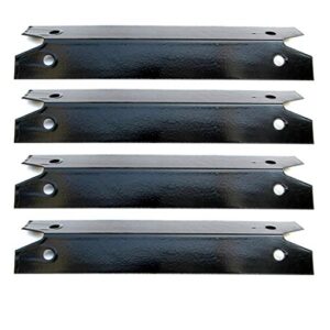 direct store parts dp143 (4-pack) porcelain steel heat shield/heat plates replacement for brinkmann, charmglow, gas grill models (porcelain steel)