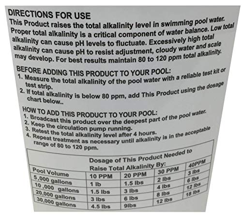 Pool Solutions Swimming Pool Total Water Alkalinity Plus Increaser 25LB P36025DE