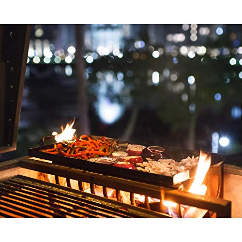 Nuke Delta02 Authentic Argentinian-Style Outdoor Cooking Charcoal Gaucho Santa Maria Grill, 40 Inch, Black