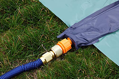 TEAM MAGNUS 18ft XL Slip and Slide - Heavy Duty Inflatable Slide with Central Sprinkler and XL Crash Pad