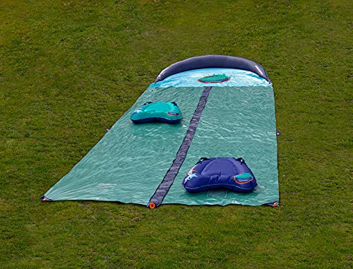 TEAM MAGNUS 18ft XL Slip and Slide - Heavy Duty Inflatable Slide with Central Sprinkler and XL Crash Pad