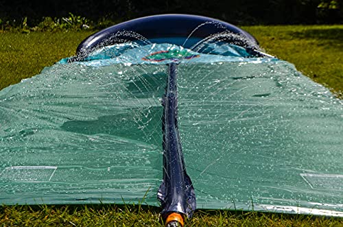 TEAM MAGNUS 18ft XL Slip and Slide - Heavy Duty Inflatable Slide with Central Sprinkler and XL Crash Pad