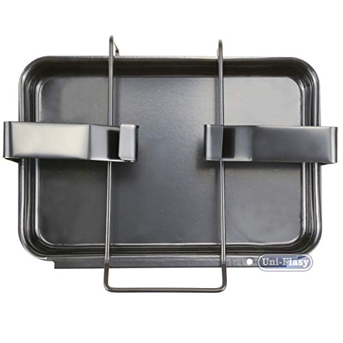 Uniflasy 7515 Grill Catch Pan Holder/Drip Pan/Grease Collection Pan Replacement Parts for Weber Genesis 1000-5500, Genesis Silver/Gold/Platinum, Genesis II Series, Platinum I/II, and Summit Grills