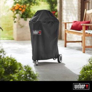 Weber Grill Cover With Storage Bag For Weber 18-Inch Charcoal Grills, 18-Inch, Black