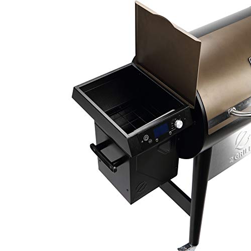 Z GRILLS 7002F/7002C 2021 Upgraded Wood Pellet Grill Smoker Portable for Outdoor BBQ, 8 in 1 BBQ Grill and Smoker with Digital Temperature Control, Hopper Clean-Out, 697 sq. in (Rain Cover Included)