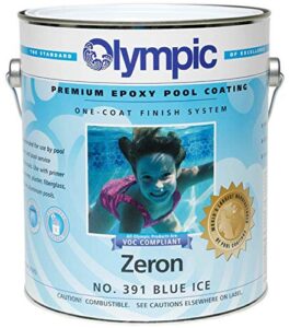 olympic zeron one-coat epoxy swimming pool paint – 6 pack blue ice