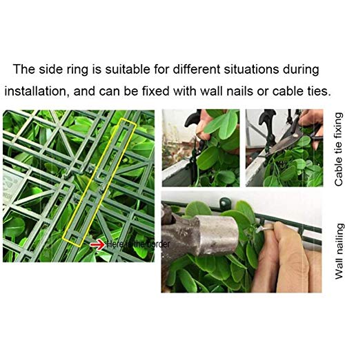 YNFNGXU Artificial Plant Wall Anti-Ultraviolet Protection Privacy Hedge Hedge Beautify Garden Fence Home Decoration Privacy Screen 60 X 40cm (Color : C)