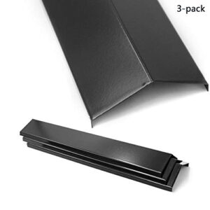 Grill Heat Plates for Brinkmann 810-3660-S, 810-2511-S, 810-2512-S Replacement Parts, Heat Tent Shield for Uniflame, Backyard Grill, Aussie, 3-Pack 15 3/8 inch Porcelain Steel Flame Tamer PPB311