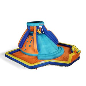 sportspower battle ridge inflatable water slide with water cannons and climbing wall