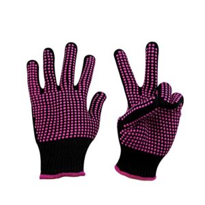 htvront heat resistant gloves for sublimation – 2pcs heat gloves for sublimation with silicone bumps, heat resistant work gloves for women,universal fit size
